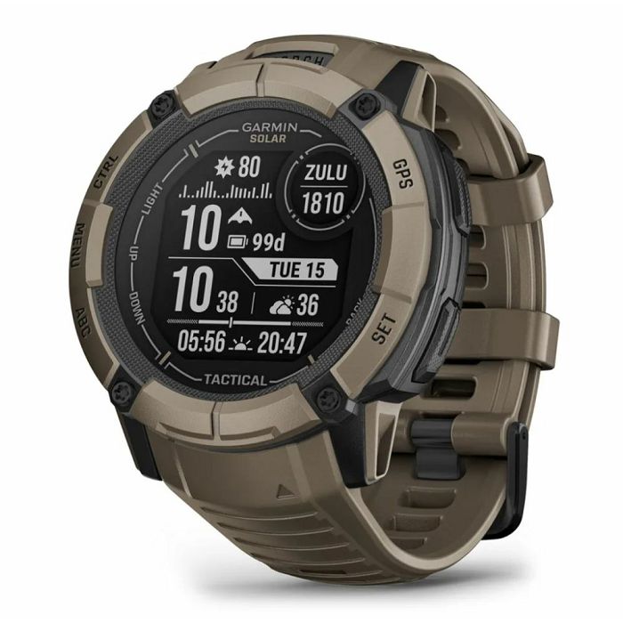 Pametni sat GARMIN Instinct 2X Solar Tactical Edition, HR, GPS, multisport, boja pijeska/boja pijeska