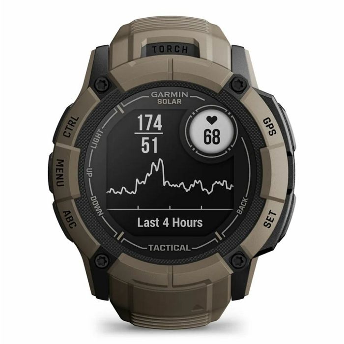 Pametni sat GARMIN Instinct 2X Solar Tactical Edition, HR, GPS, multisport, boja pijeska/boja pijeska