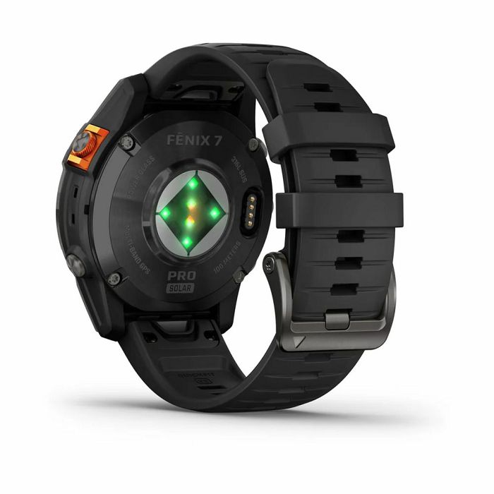 Pametni sat GARMIN Fenix 7 Pro Solar, HR, GPS, multisport, tamnosivi/crni remen