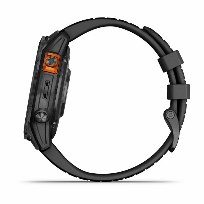 Pametni sat GARMIN Fenix 7 Pro Solar, HR, GPS, multisport, tamnosivi/crni remen