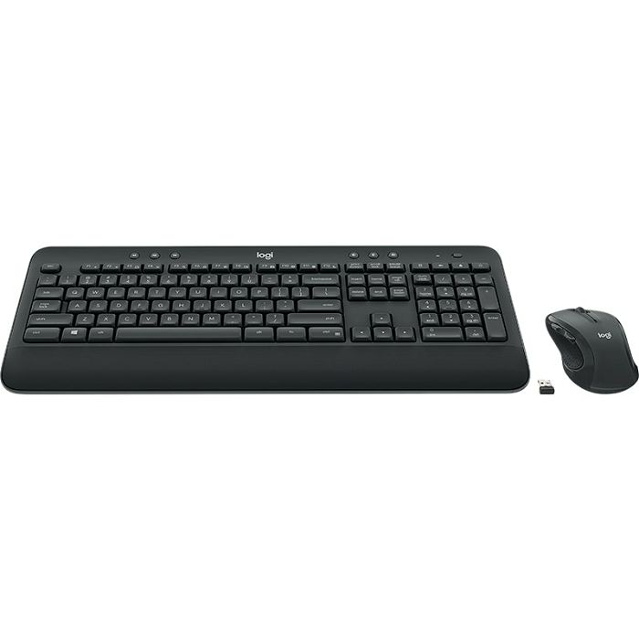 Tipkovnica + miš LOGITECH MK545 Advanced Combo, bežična, crna, Unifying receiver USB