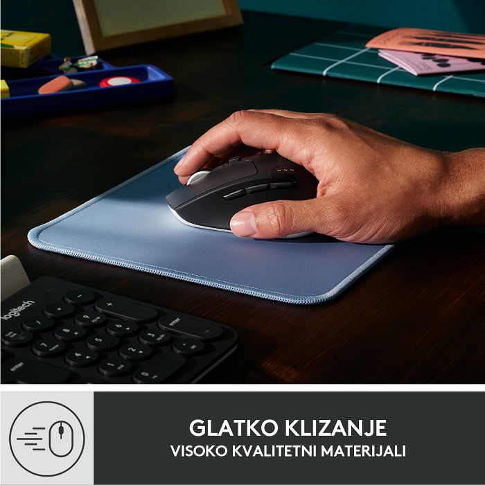 Podloga za miš, LOGITECH Studio, soft, plavo-siva