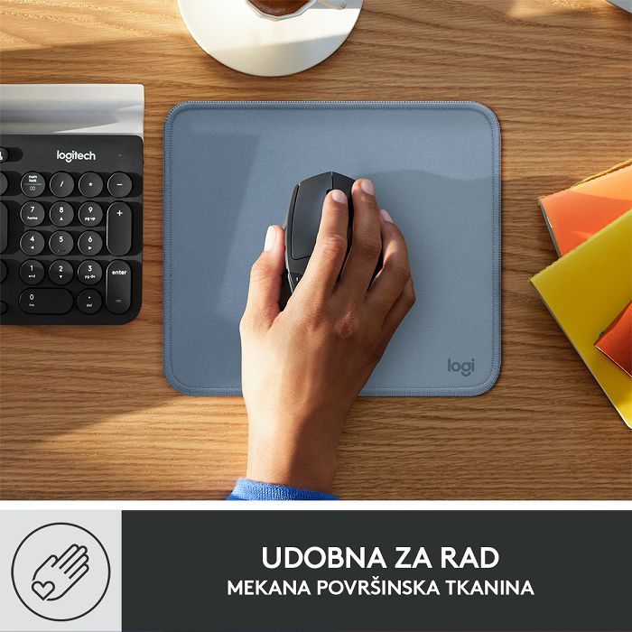 Podloga za miš, LOGITECH Studio, soft, plavo-siva