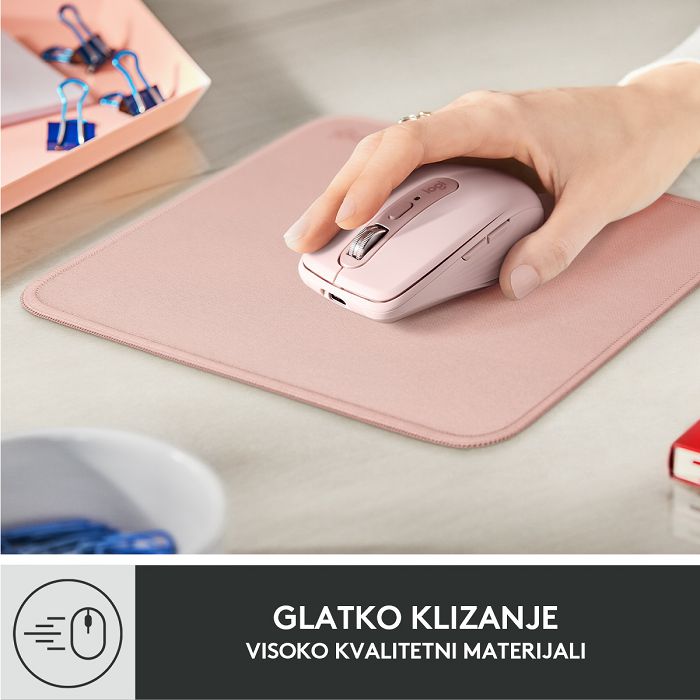 Podloga za miš, LOGITECH Studio, soft, roza