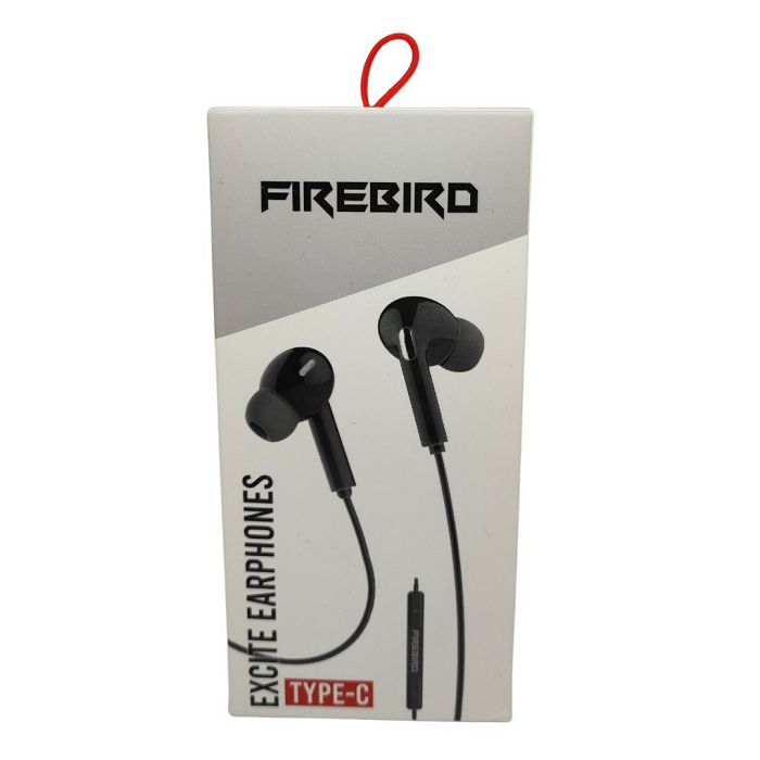 Slušalice FIREBIRD Excite Pro3, mikrofon, Type-C, crne