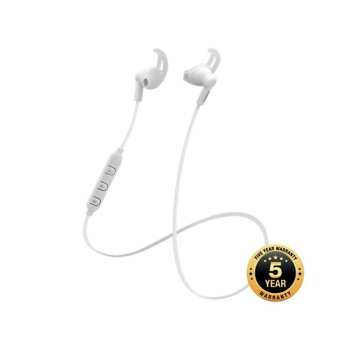 Slušalice STREETZ HL-BT304, SPORT, in-ear, mikrofon, Bluetooth, bijele