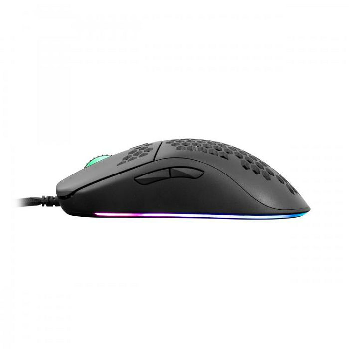 WHITE SHARK RGB gaming miš GALAHAD crni 6400dpi