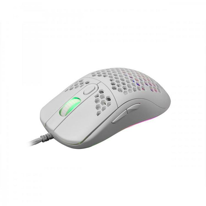 WHITE SHARK RGB gaming miš GALAHAD bijeli 6400dpi