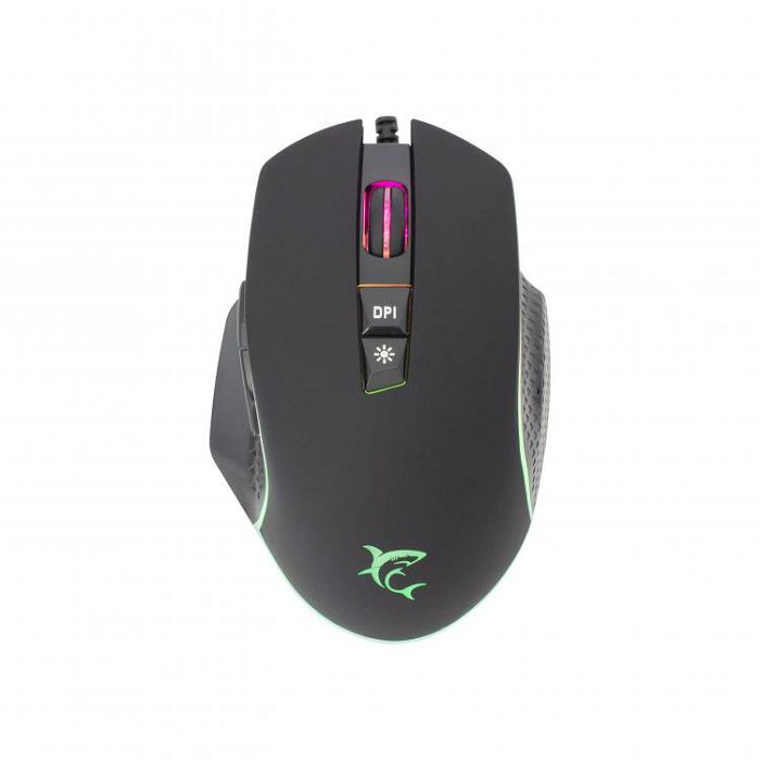 WHITE SHARK RGB gaming miš GM-5009 GARETH crni 6400dpi