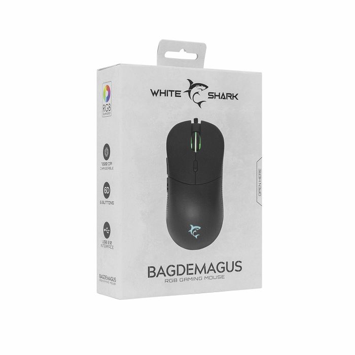 WHITE SHARK RGB gaming miš GM-5010 BAGDEMAGUS crni 7200dpi