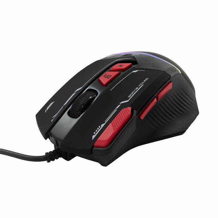 BARACUDA RGB gaming miš BGM-041 MANTA crni 12.800dpi