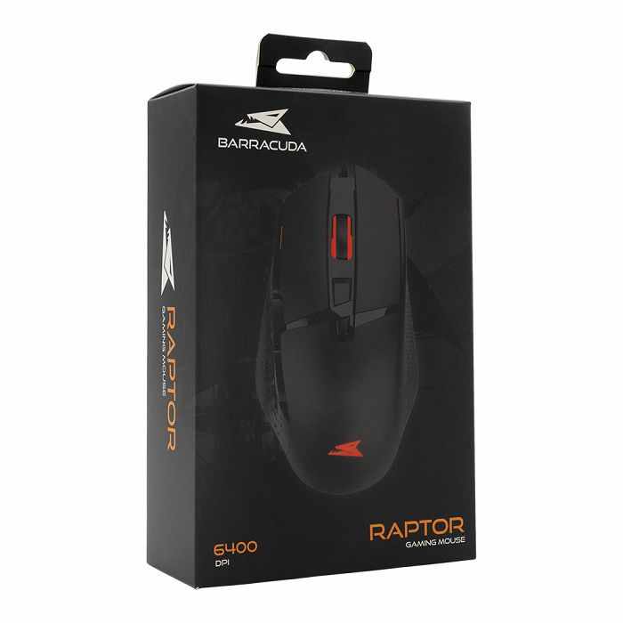 BARACUDA gaming miš BGM-051 RAPTOR crni 6.400dpi