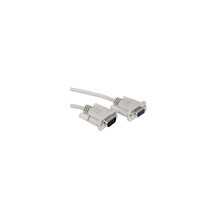 Roline serijski kabel DB9 M/F, 1.8m, sivi