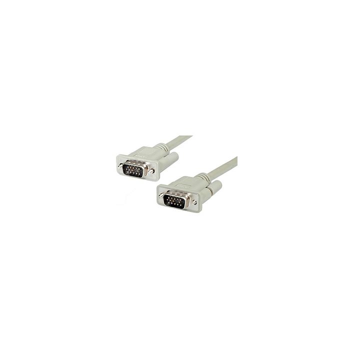 Roline VGA kabel, HD15 M/M, 1.8m, sivi