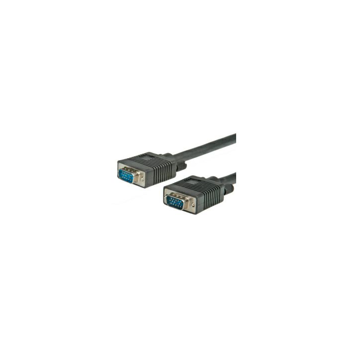 Roline VGA HQ kabel, HD15 M/M, 15m, crni