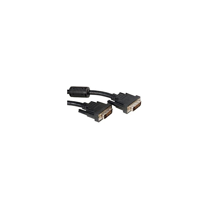 Roline DVI kabel, DVI-D (24+1) Dual Link, M/M, 2.0m, crni