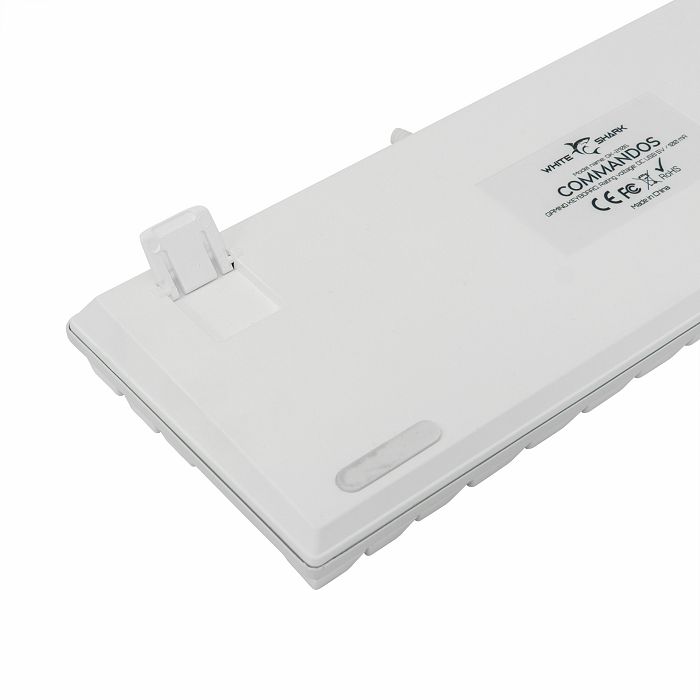 WHITE SHARK gaming mehanička tipkovnica GK-2106 COMMANDOS bijela / crveni sw