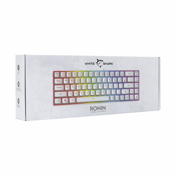 WHITE SHARK gaming tipkovnica GK-2201 RONIN bijela