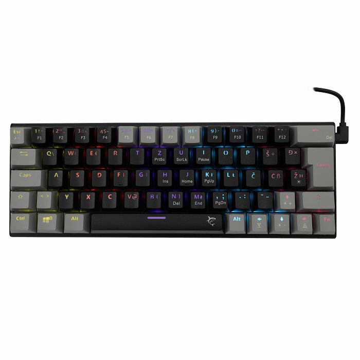 WHITE SHARK gaming mehanička tipkovnica GK-002122 WAKIZASHI crno/siva pl. sw