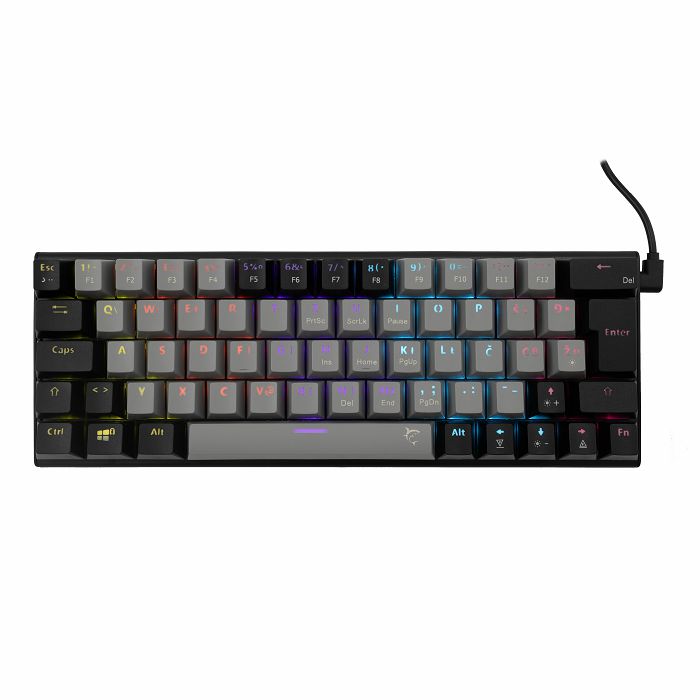 WHITE SHARK gaming mehanička tipkovnica GK-002722 WAKIZASHI sivo/crna pl. sw