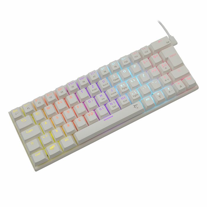 WHITE SHARK gaming mehanička tipkovnica GK-002122 WAKIZASHI bijela pl. sw