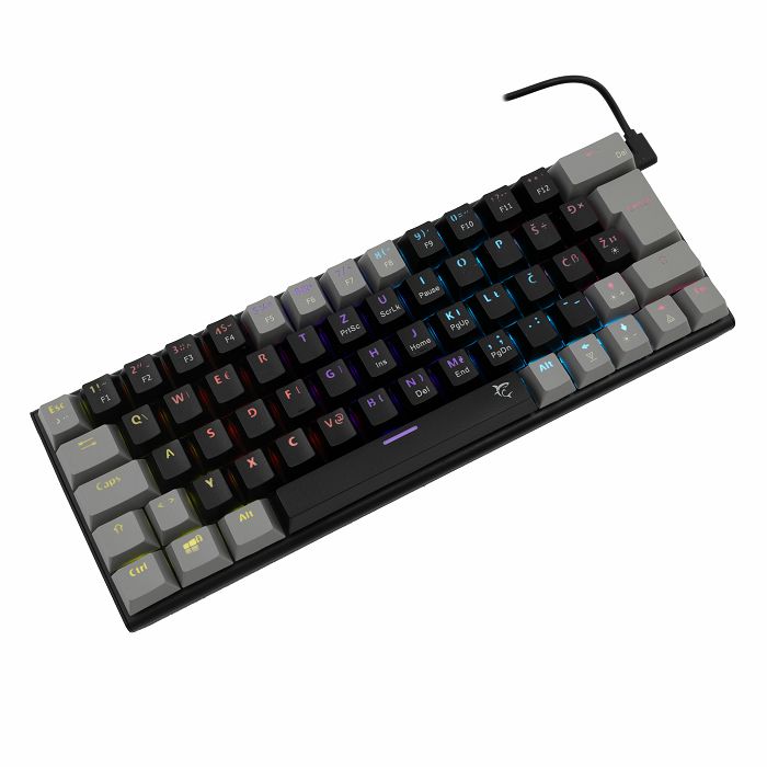 WHITE SHARK gaming mehanička tipkovnica GK-002112 WAKIZASHI crno siva crv.sw