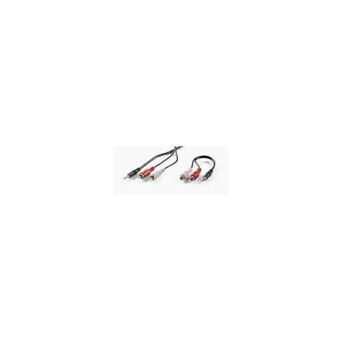 Roline VALUE kabel 3.5mm (M) - 2×chinch (M), 5.0m