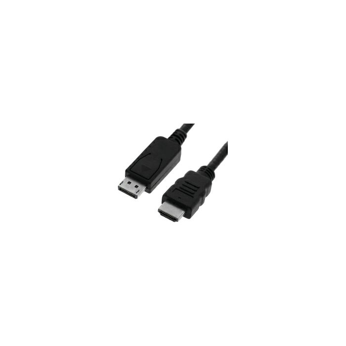 Roline VALUE DisplayPort kabel v1.1, DP - HDMI (HDTV), M/M, 1.0m, crni