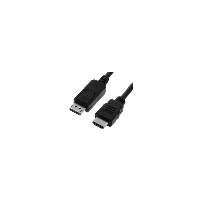 Roline VALUE DisplayPort kabel v1.1, DP - HDMI (HDTV), M/M, 2.0m, crni