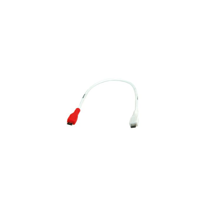 Roline VALUE USB2.0 kabel za punjenje TIP Micro B(M) - Micro B(M), 0.3m, bijeli