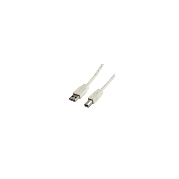 Roline VALUE USB2.0 kabel TIP A-B M/M, 3.0m, bijeli