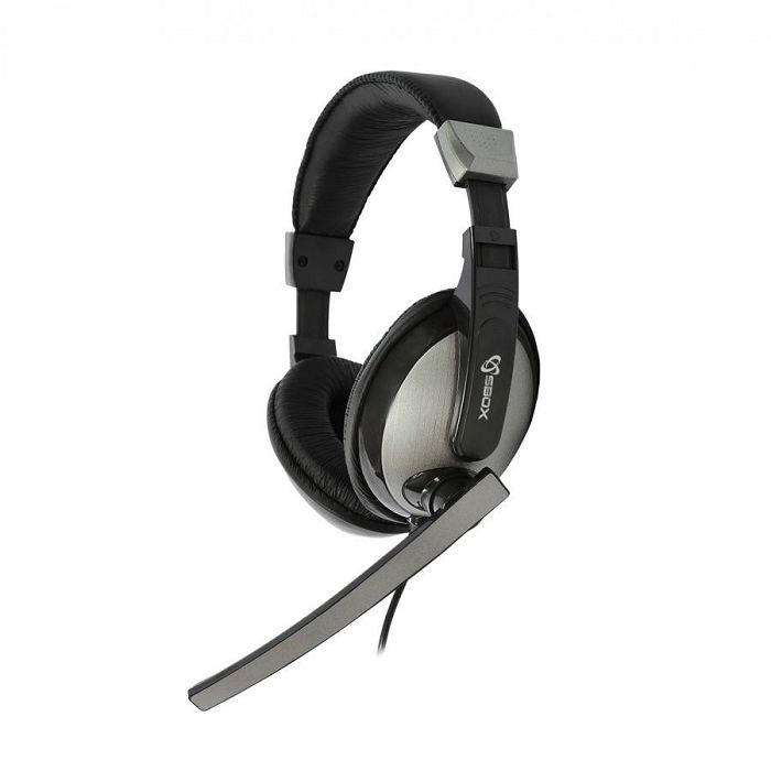 SBOX on-ear slušalice s mikrofonom HS-302 crne