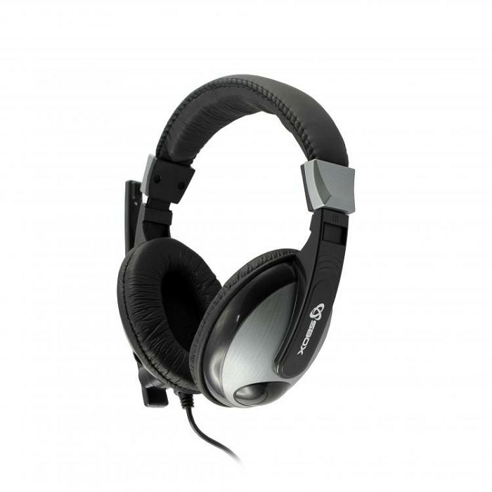 SBOX on-ear slušalice s mikrofonom HS-302 crne