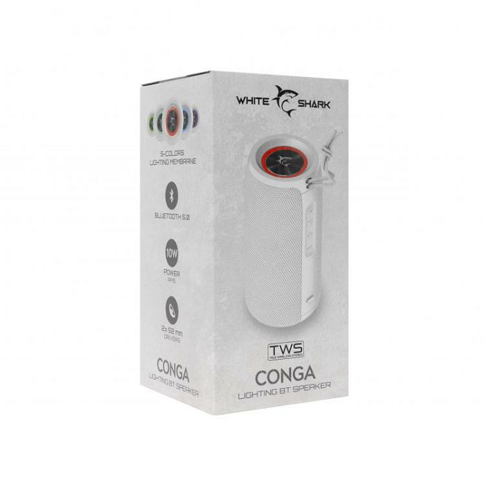 WHITE SHARK bluetooth zvučnik GBT-808 CONGA 10W bijeli