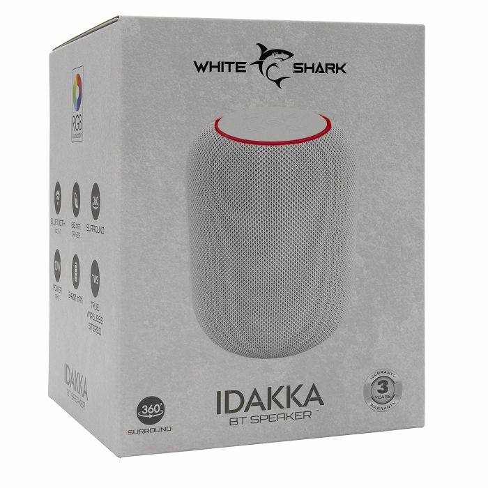 WHITE SHARK bluetooth zvučnik GBT-619 IDAKKA 10W bijeli