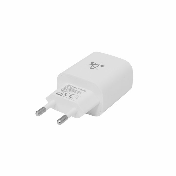 SBOX USB-A/USB-C brzi zidni punjač HC-693 2 utora - 20W QC bijeli