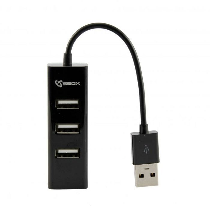 SBOX USB 2.0 hub H-204 4 utora crni