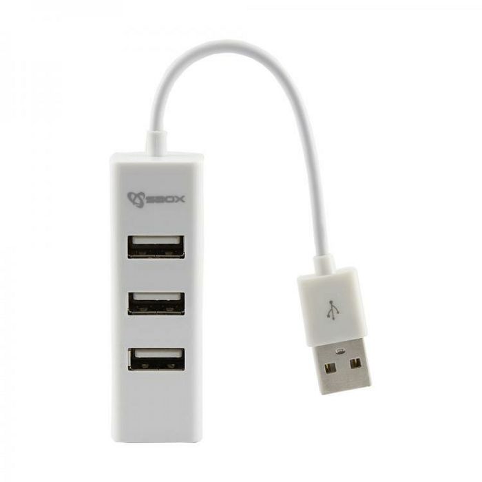 SBOX USB 2.0 hub H-204 4 utora bijeli