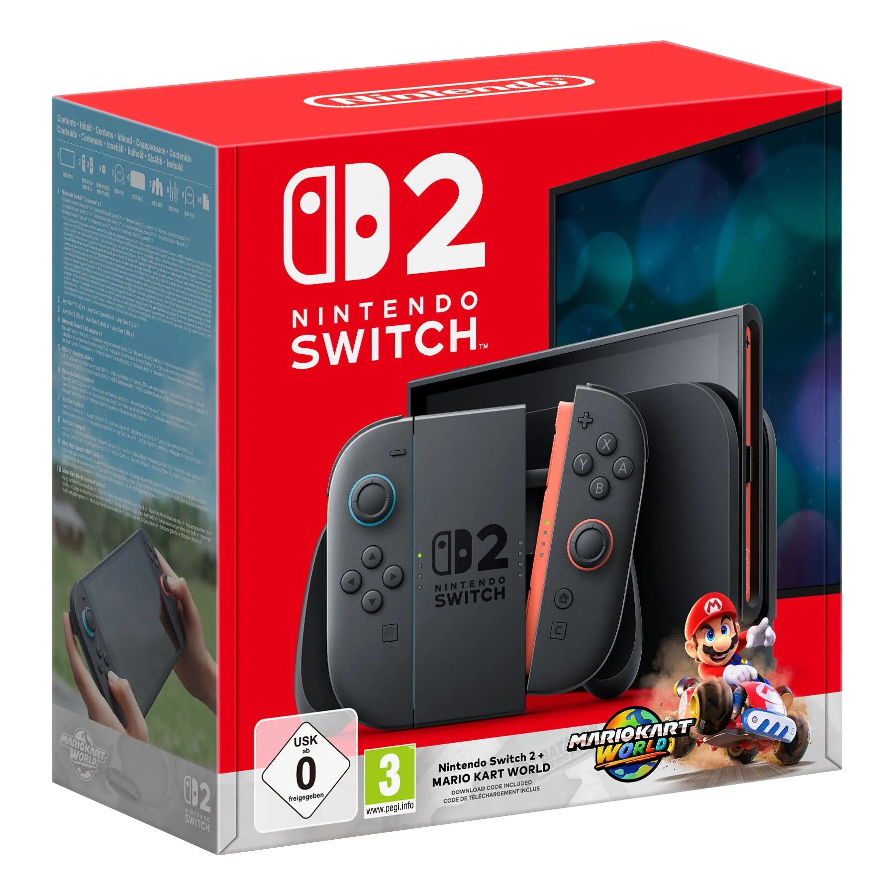 Nintendo Switch 2 igraća konzola + Mario Kart World - 4K HDR igraći sustav s Joy-Con 2 kontrolerima i GameChatom - 891