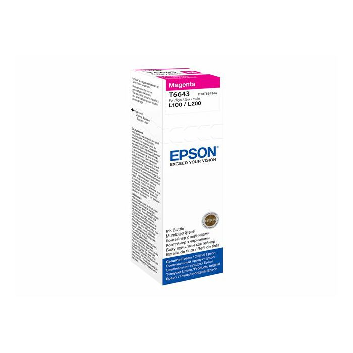 EPSON T6643 MAGENTA INK BOTTLE 70ML