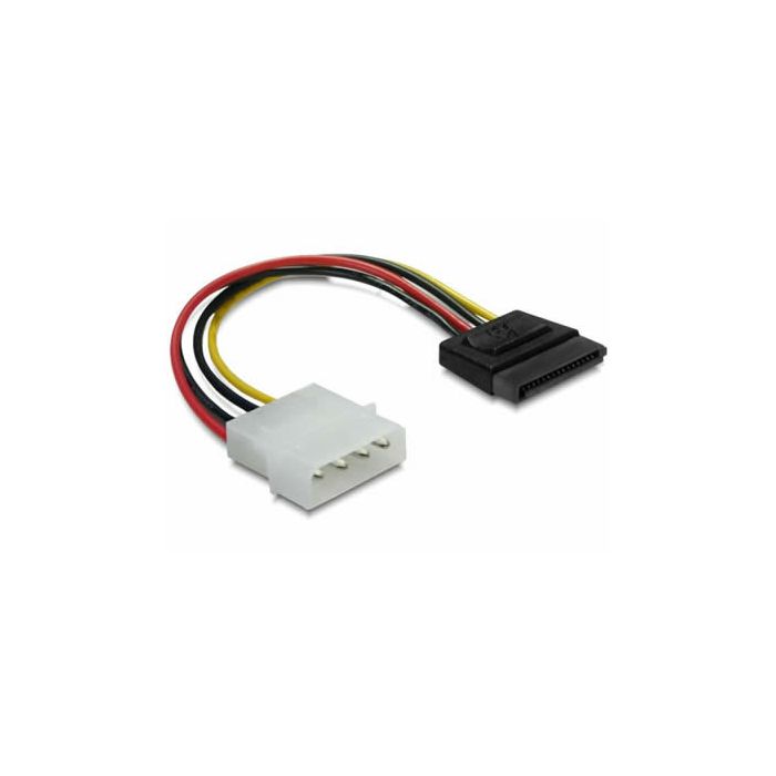 Adapter DELOCK, 4-pin Molex (M) na 15-pin SATA (M), naponski, interni