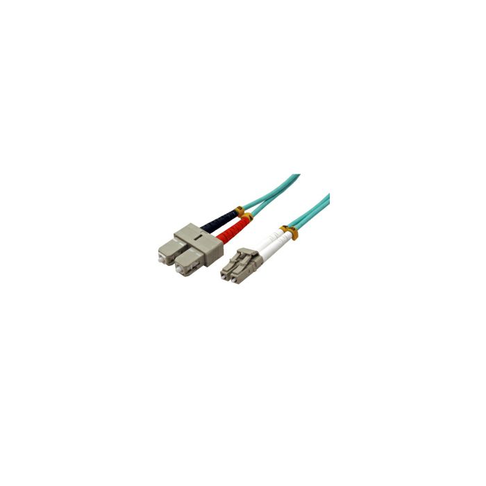 Roline VALUE optički kabel 50/125µm LC/SC Duplex, OM3, 3.0m, tirkizni