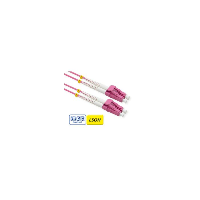 Roline VALUE optički kabel 50/125µm LC/LC Duplex, OM4, Low-Loss-Connector, 2.0 m, ljubičasti