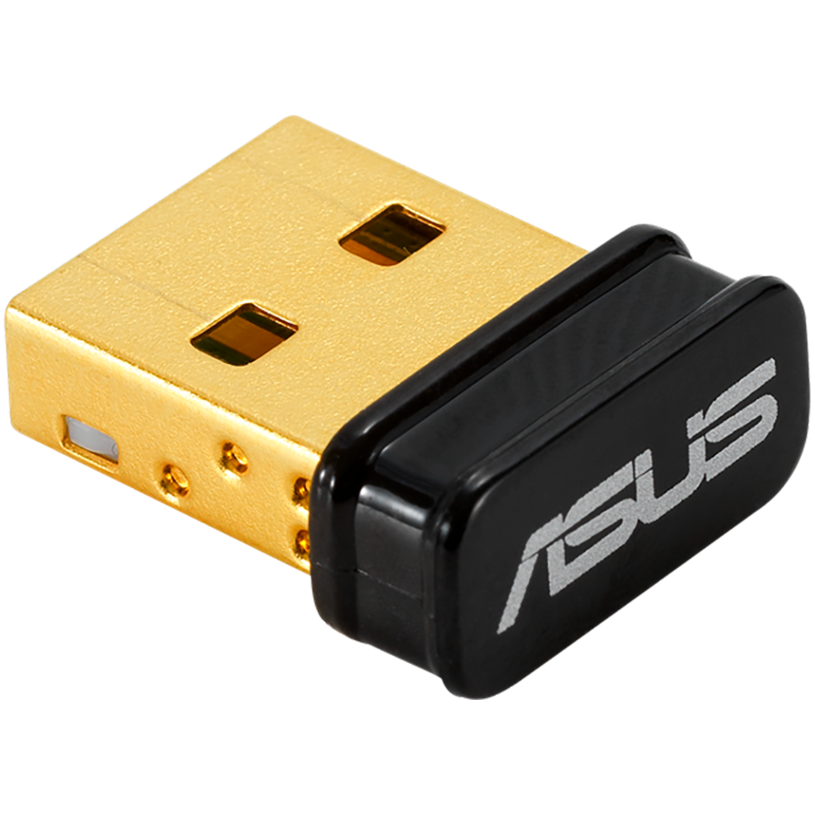 ASUS USB-BT500 Mini Bluetooth 5.0 USB Adapter, združljiv s BT 2.1/3.x/4.x, omogoča brezžično komunik