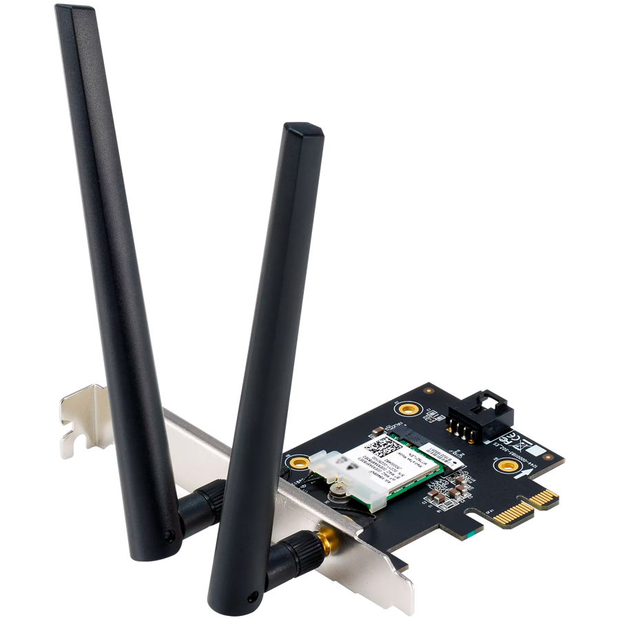 ASUS PCE-AX1800 Dual-Band WiFi 6 (802.11ax), Bluetooth 5.2, omrežna varnost WPA3, OFDMA in MU-MIMO, PCIe adapter - 90IG07A0-MO0B00-A
