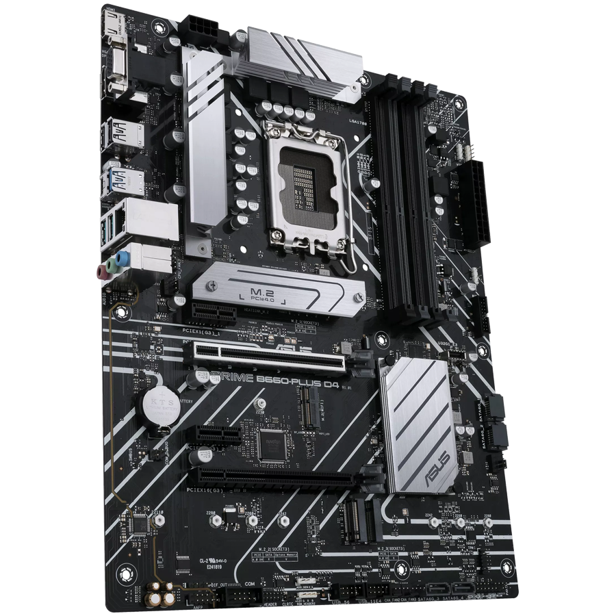 ASUS PRIME B660-PLUS D4 LGA1700 ATX MB - Intel B660 4xDIMM DDR4 3xM.2 4xSATA PCIe 4.0 2.5Gb Ethernet 1xDisplayPort 1xD-Sub 1xHDMI z Aura Sync podporo - 90MB18X0-M1EAY0-A