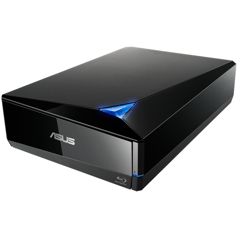 ASUS TurboDrive BW-16D1X-U - zunanji 16X Blu-ray zapisovalec z M-DISC podporo za doživljenjsko varnostno kopiranje podatkov in USB 3.2 Gen 1x1 za Windows in Mac OS - 90DD0210-M29000-A