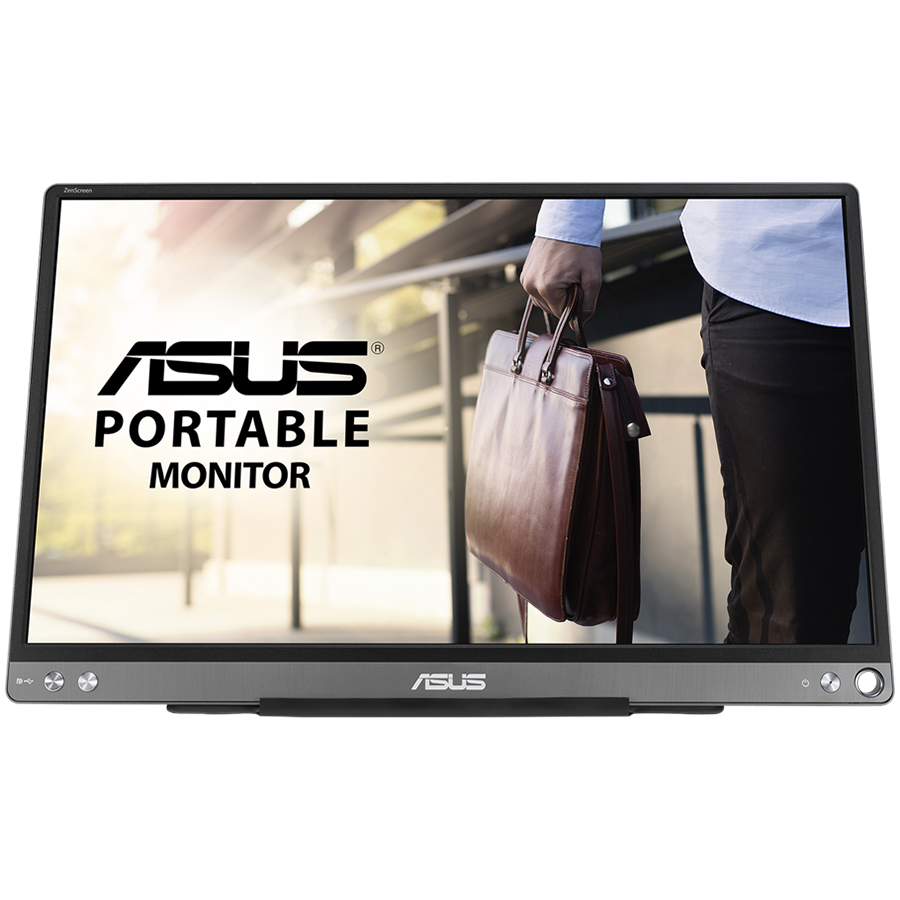 ASUS ZenScreen MB16ACE USB prenosni monitor - 16'' (15,6'' vidno) Full HD, Hibridna signalna rešitev, USB Type-C, Brez utripanja, Filtriranje modre svetlobe, Protiodsevna površina - 90LM0381-B04170-A