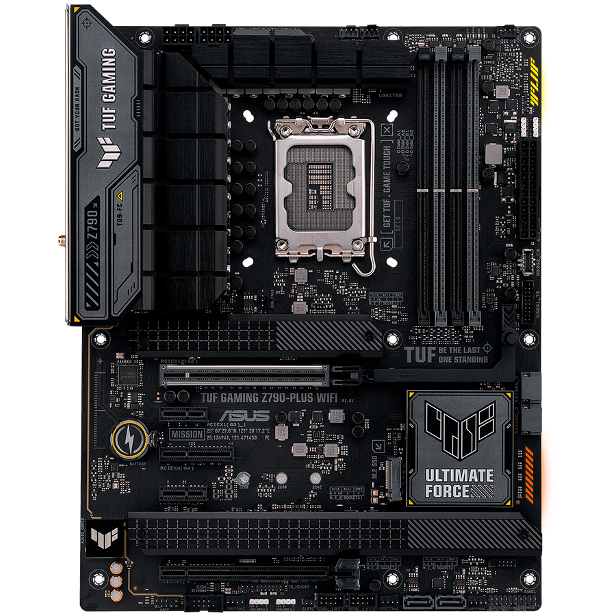 ASUS TUF GAMING Z790-PLUS WIFI LGA1700 ATX osnovna plošča - Intel Z790, 4xDDR5, 4xM.2, 4xSATA, 2.5Gb LAN, WiFi 6E, BT, 1xDP, 1xHDMI, Aura Sync - 90MB1D80-M1EAY0-A