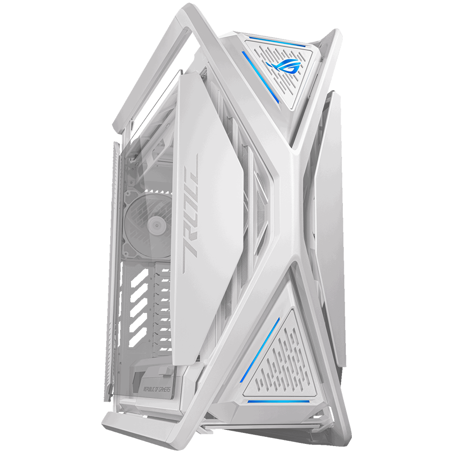 ASUS ROG Hyperion GR701 E-ATX Gaming case White, 420 mm dual radiator support, four 140 mm fans, met